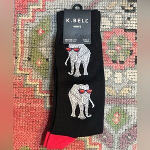 Black and Red Men's Casual Socks
